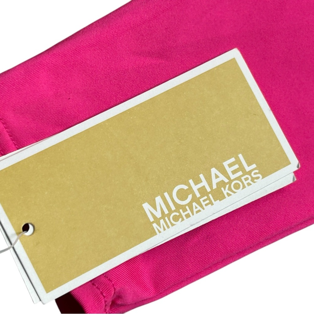 🩷 SOLD MICHAEL KORS Long Sleeve Zip Front One Piece rashguard surf swimsuit NWT - Picture 6 of 11